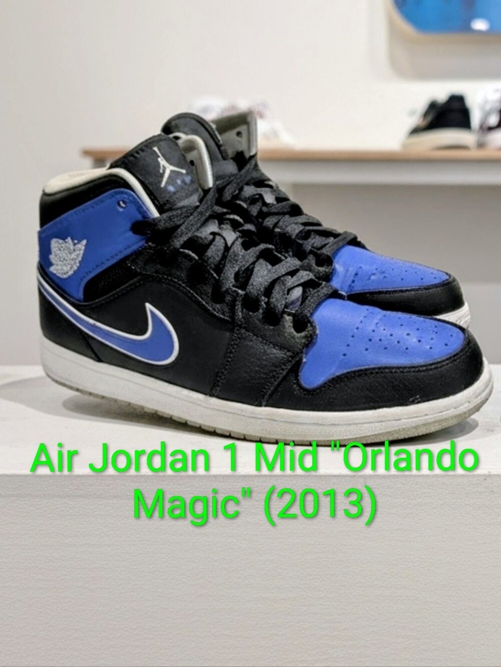 Air Jordan 1 Mid "Orlando Magic" (2013) Mens 10.5 EUC
